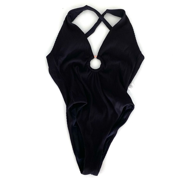 NEW 2022 Polonio One Piece Black Swimsuit Small - Picture 1 of 3